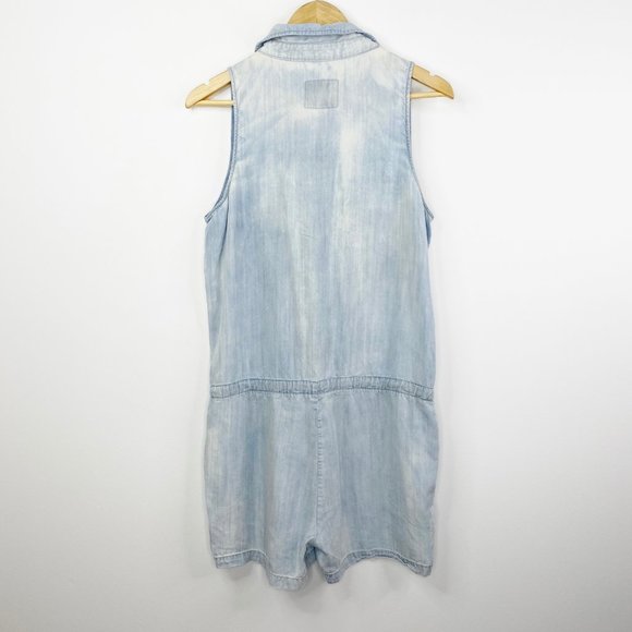 Rails Fiona Chambray Sleeveless Shorts Romper - Picture 3 of 5